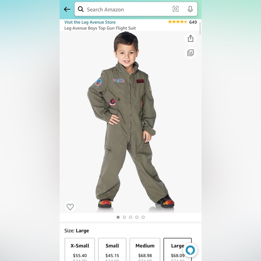 Top Gun costume